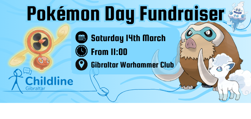 Pokémon Day Fundraiser - Supporting Childline Gibraltar & our gaming community